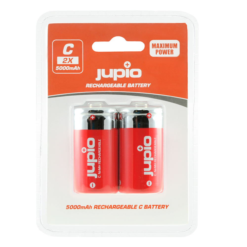 Pin trung sạc được (cỡ C) Jupio 5000mAh vỉ 2 viên