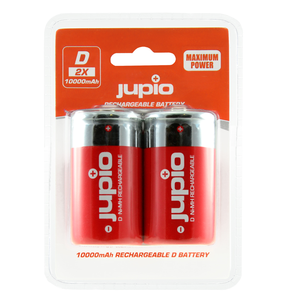 Pin đại sạc được (cỡ D) Jupio 10.000mAh vỉ 2 viên