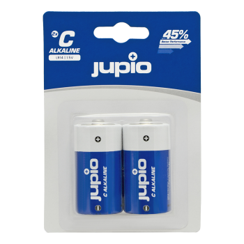 Pin trung (cỡ C) Alkaline Jupio vỉ 2 viên