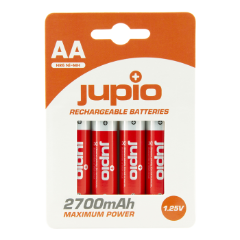 Pin tiểu sạc AA  Jupio 2700 mAh vỉ 4 viên