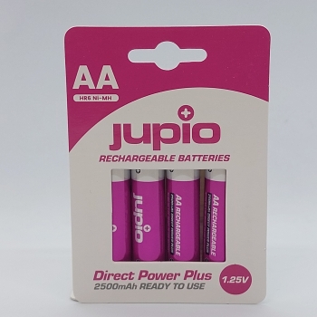 Pin tiểu sạc được dòng rò thấp AA Jupio 2500 mAh vỉ 4 viên
